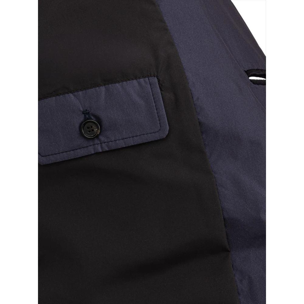 Dolce & Gabbana Blue Polyester Coat by Dolce & Gabbana