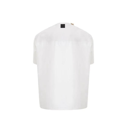 Emporio Armani White Cotton T-Shirt by Emporio Armani