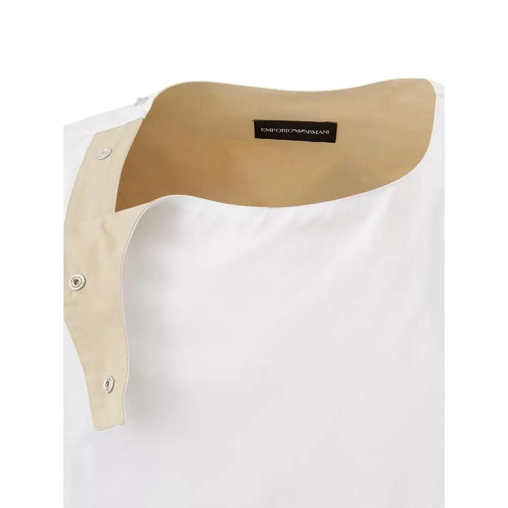 Emporio Armani White Cotton T-Shirt by Emporio Armani