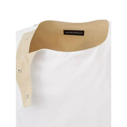 Emporio Armani White Cotton T-Shirt by Emporio Armani