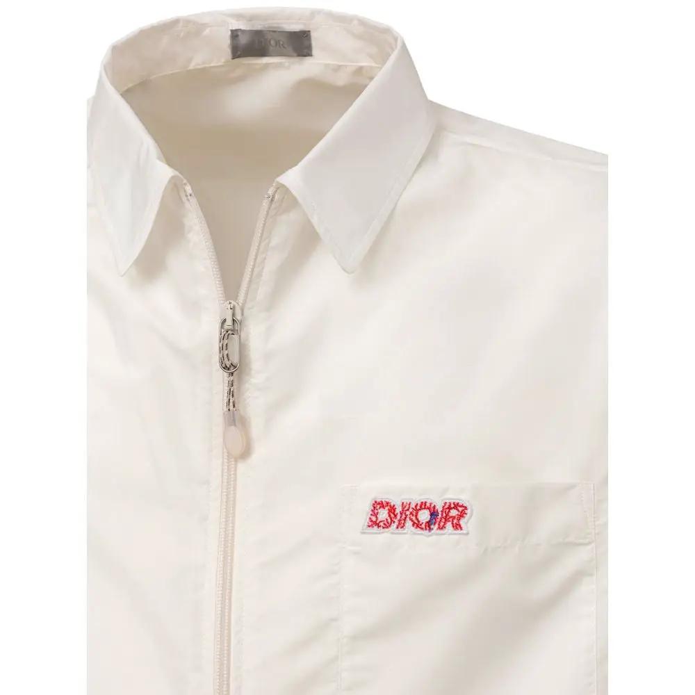 Dior White Polyester Shortsleeve Shirt by Dior