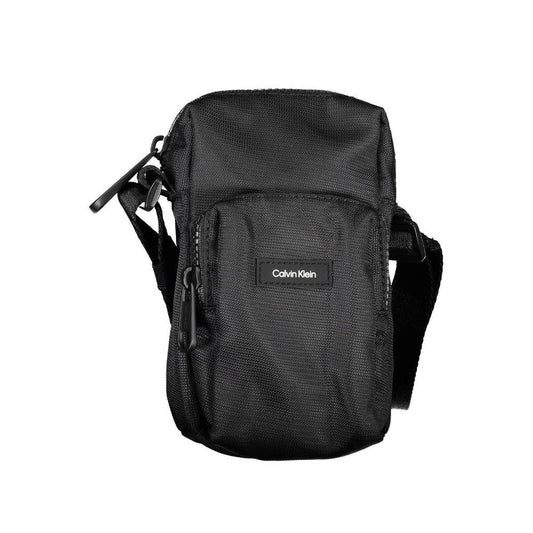 Calvin Klein Elegant Black Shoulder Bag with Chic Detailing by Calvin Klein