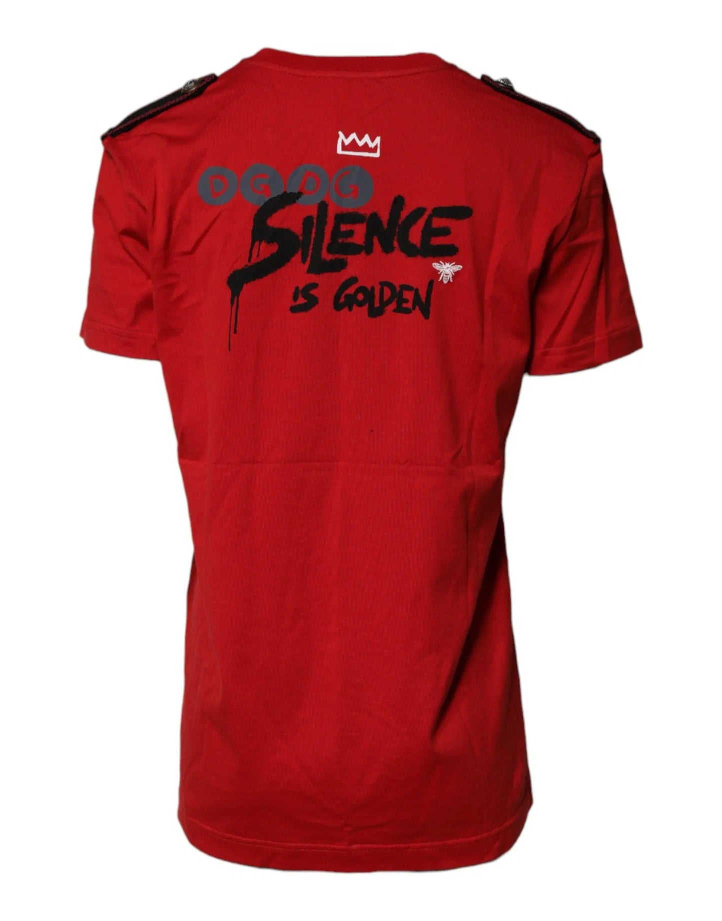 Dolce & Gabbana Red Cotton Round Neck Short Sleeves T-shirt by Dolce & Gabbana