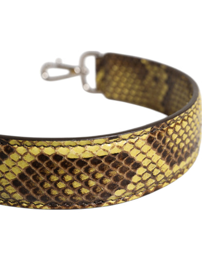 Dolce & Gabbana-väskrem för dam i gult pytonläder – WMB448