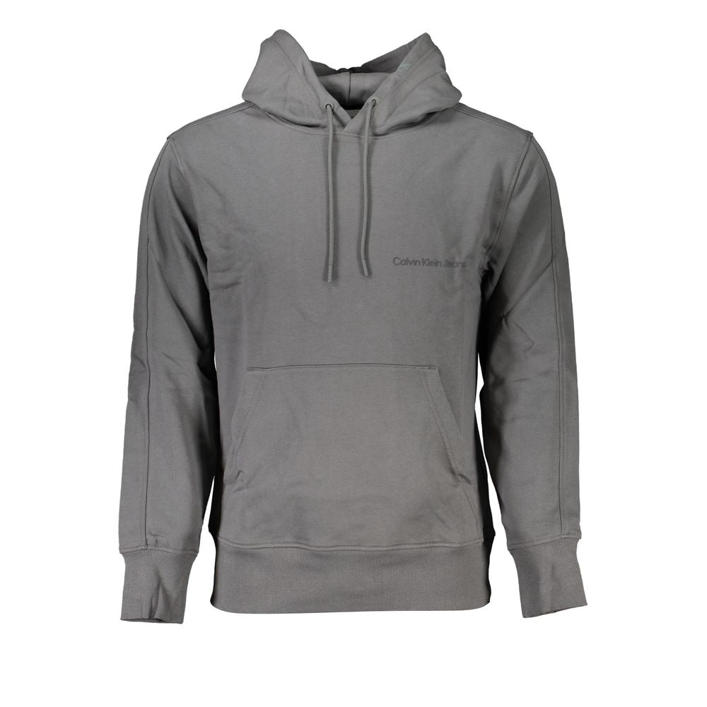 Sweat à capuche Calvin Klein homme en coton gris – CA-27210