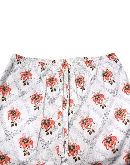 Dolce & Gabbana Multicolor Floral Print Cotton Pajama Set Sleepwear by Dolce & Gabbana