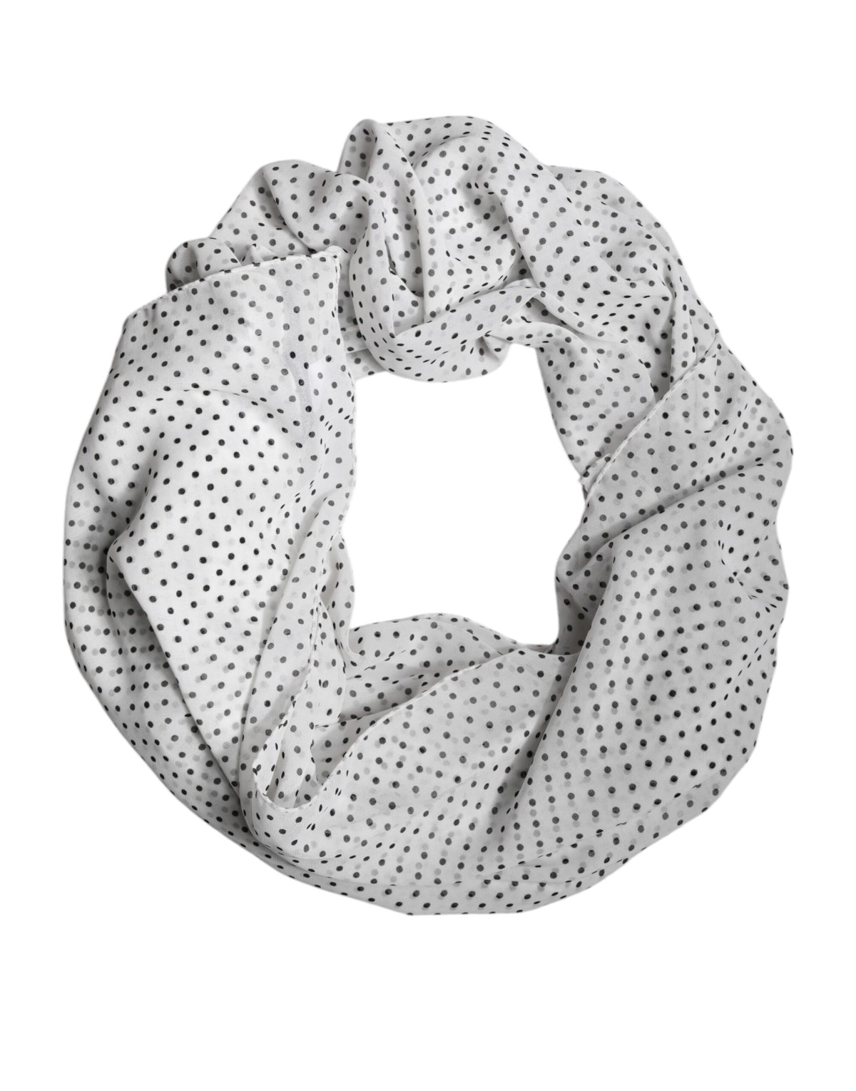 Châle Dolce & Gabbana femme en polyester blanc à pois noirs – MS7479