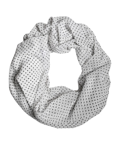 Châle Dolce & Gabbana femme en polyester blanc à pois noirs – MS7479