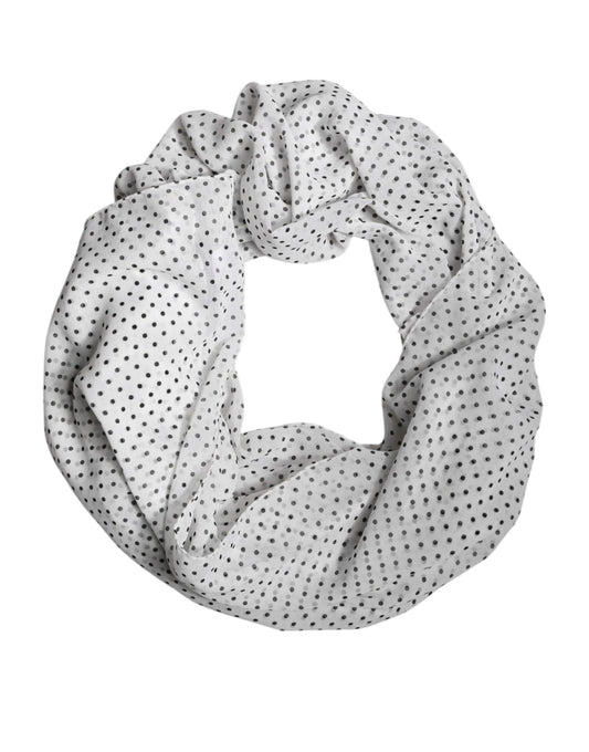 Châle Dolce & Gabbana femme en polyester blanc à pois noirs – MS7479