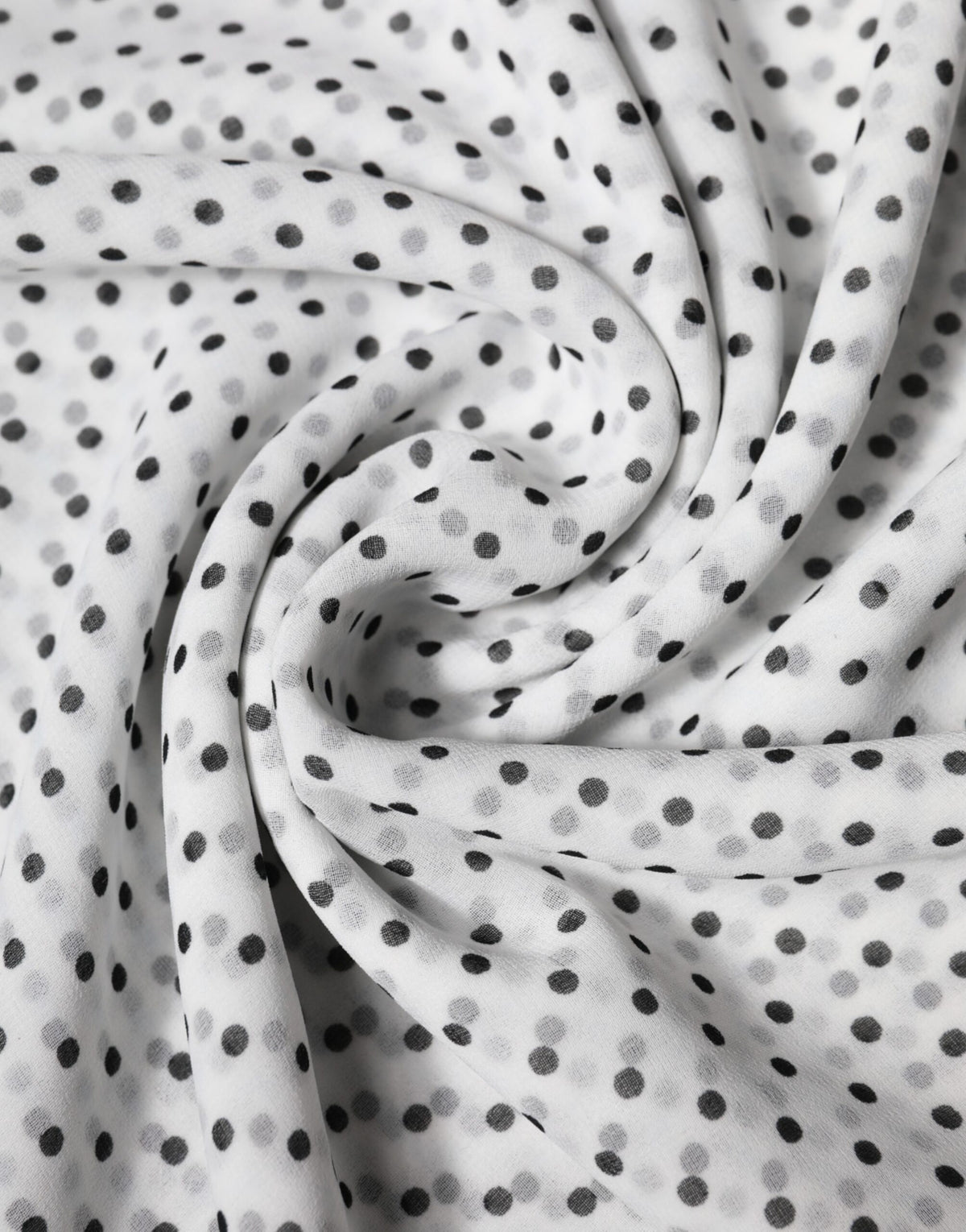 Châle Dolce & Gabbana femme en polyester blanc à pois noirs – MS7479
