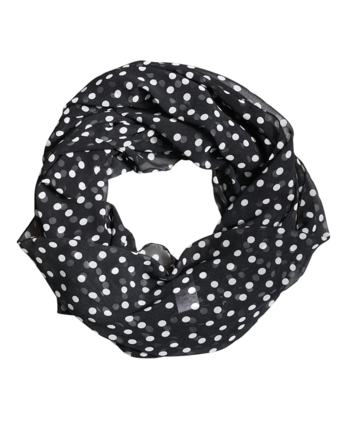 Châle Dolce & Gabbana femme à pois en polyester noir – MS7480