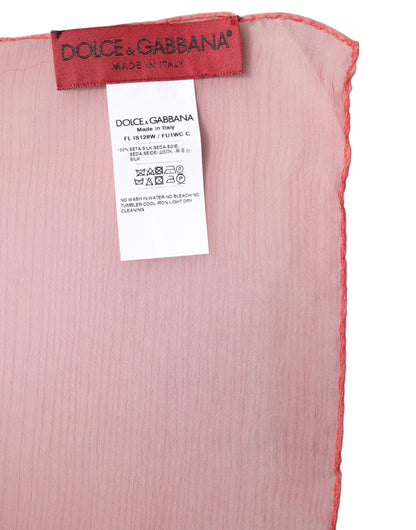 Châle Dolce & Gabbana femme en soie rose – MS7487