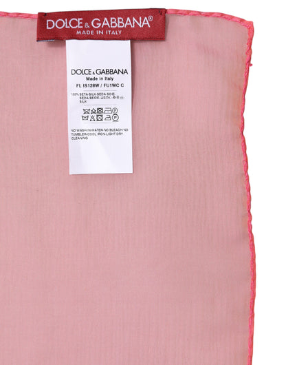 Châle Dolce & Gabbana femme en soie rose – MS7491