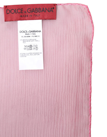 Châle Dolce & Gabbana femme en soie rose – MS7492