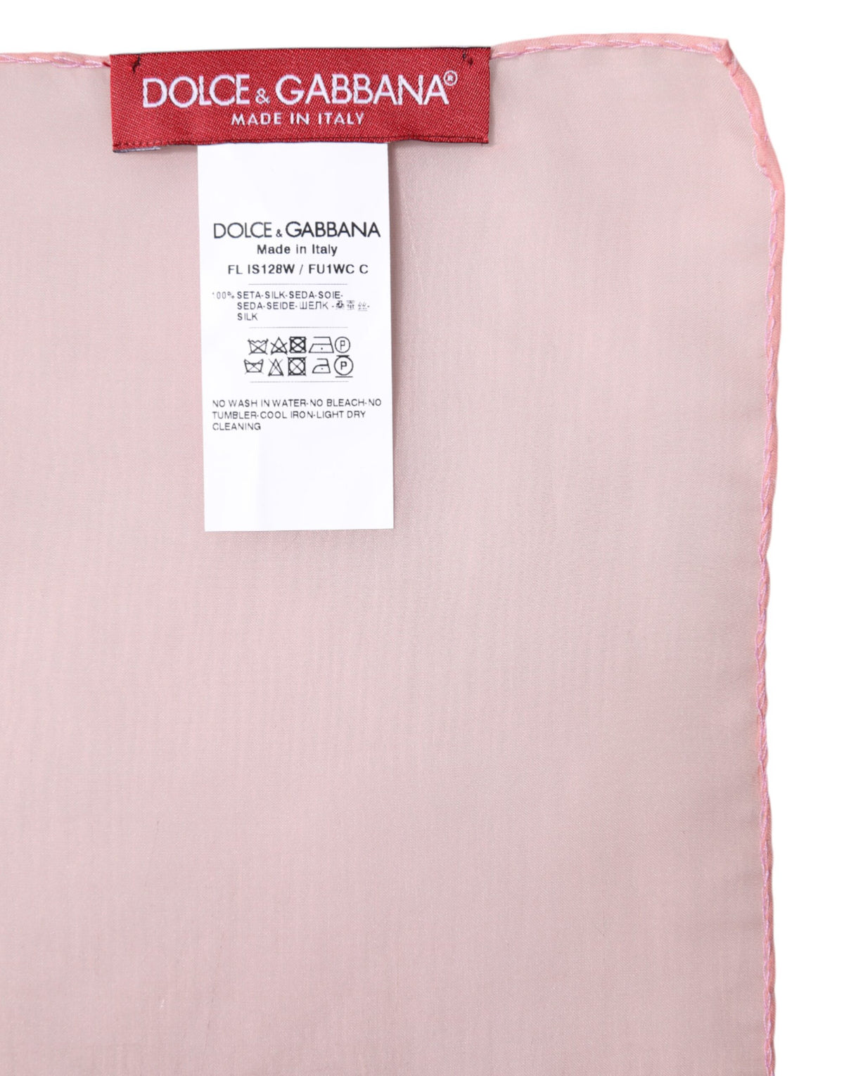 Châle Dolce & Gabbana femme en soie rose – MS7494