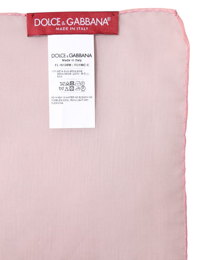 Châle Dolce & Gabbana femme en soie rose – MS7494