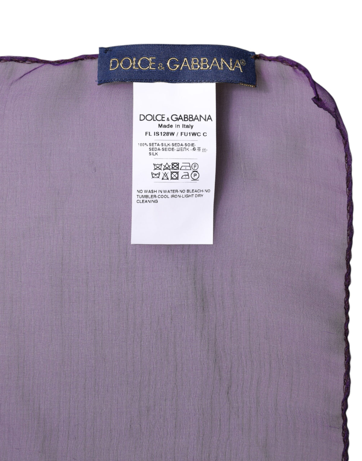 Châle Dolce & Gabbana femme en soie violet – MS7495