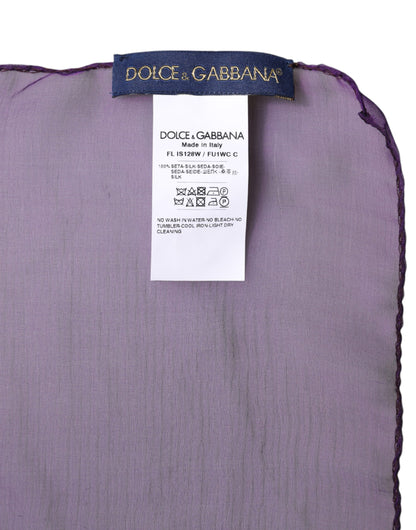 Châle Dolce & Gabbana femme en soie violet – MS7495
