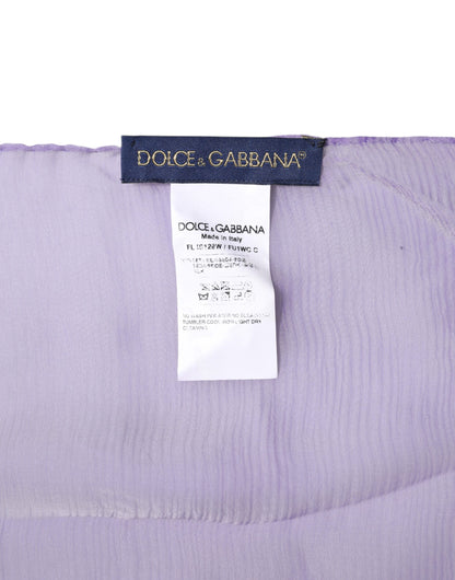 Châle Dolce & Gabbana femme en soie violet – MS7502