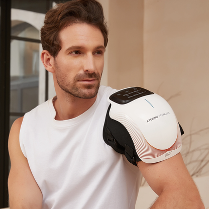 Masajeador de Rodilla Inalámbrico | Alivio del Dolor Articular por Infrarrojos, Calor, Láser y Vibración by Eternas