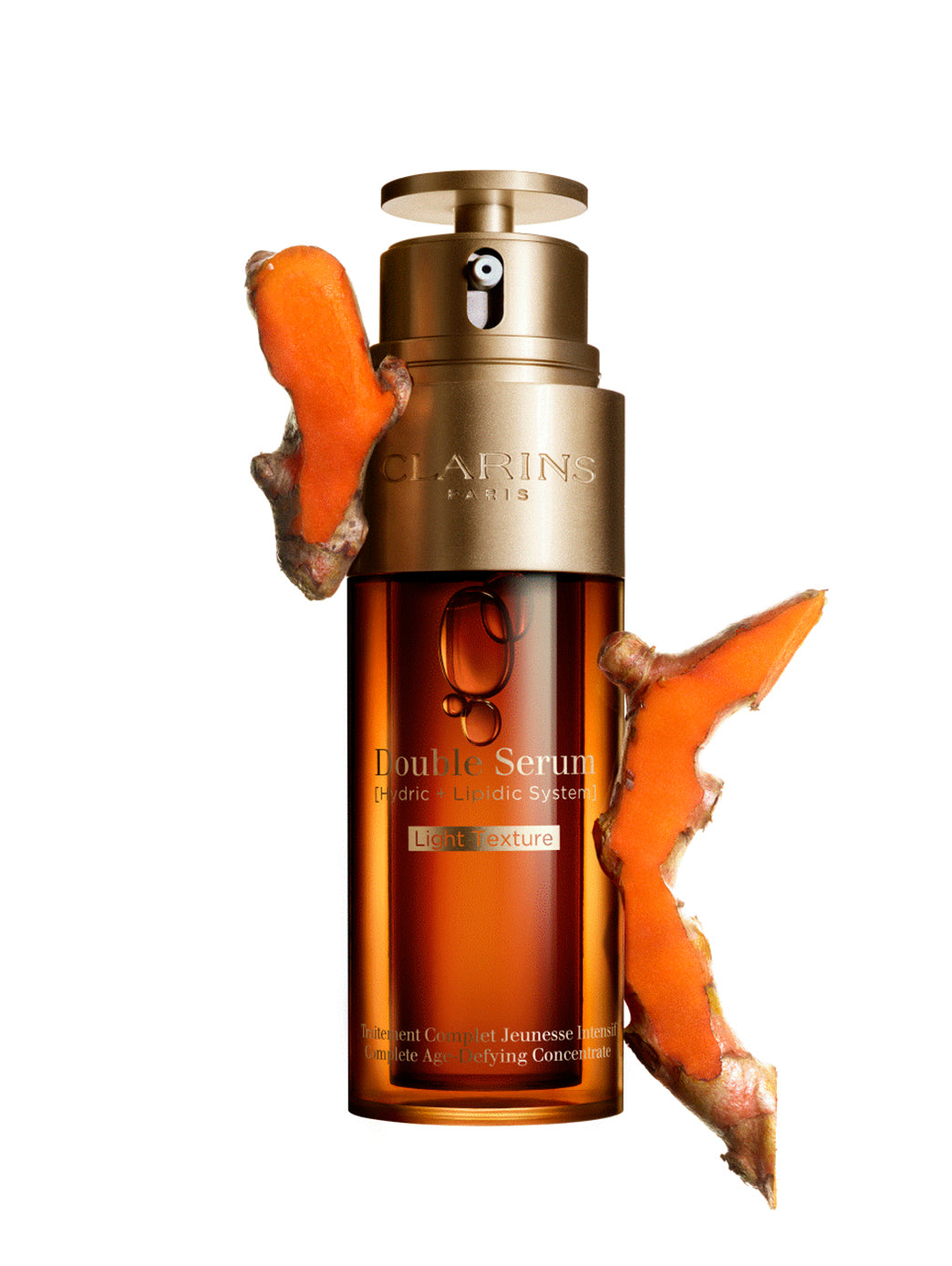 Clarins – Double Sérum Light Anti-Âge [20+1] Extraits de Plantes | 5 Fonctions Vitales