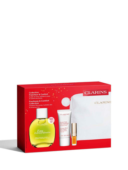 Clarins – Coffret Brume Eau Extraordinaire | Fragrance Revitalisante & Soin Corps | Cadeau