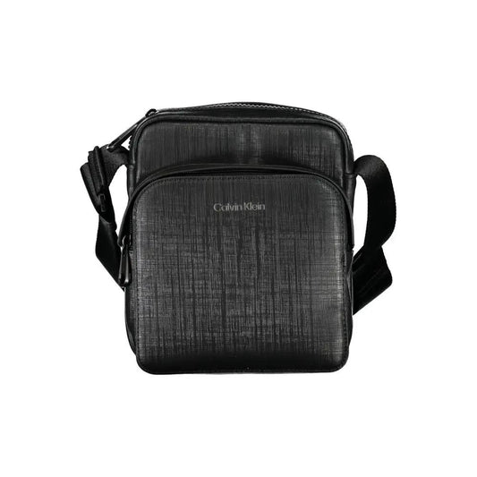 Calvin Klein Black Polyester Men Shoulder Bag by Calvin Klein