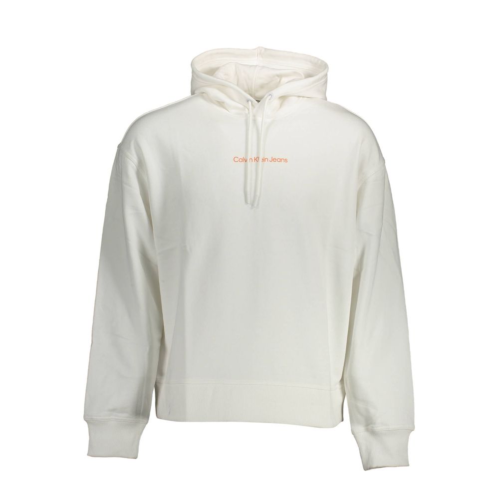 Sweat à capuche Calvin Klein homme en coton blanc – CA-15136