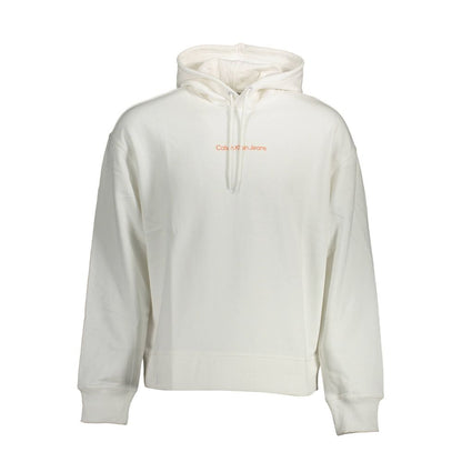 Sweat à capuche Calvin Klein homme en coton blanc – CA-15136