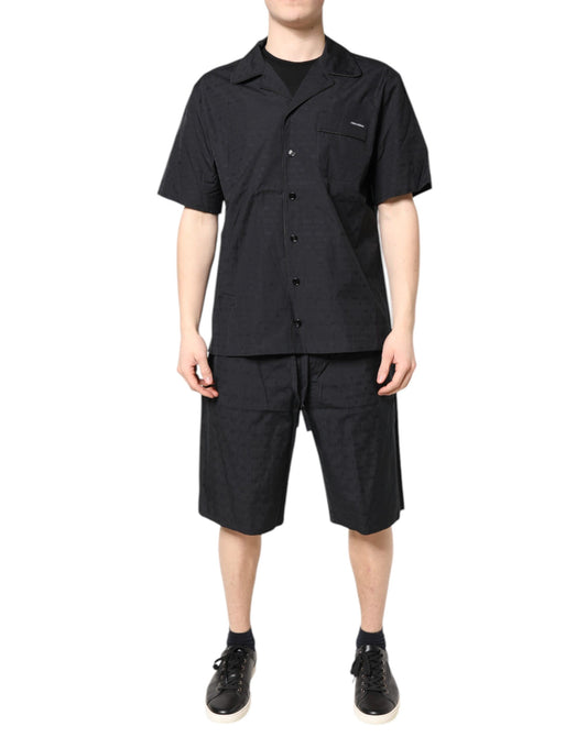 Pyjama Dolce & Gabbana homme en coton noir – KOS2296