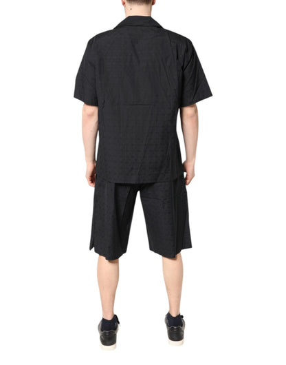 Dolce & Gabbana Black Cotton Men Pajama Set Sleepwear by Dolce & Gabbana
