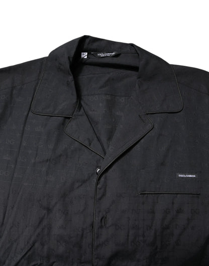 Dolce & Gabbana Black Cotton Men Pajama Set Sleepwear by Dolce & Gabbana