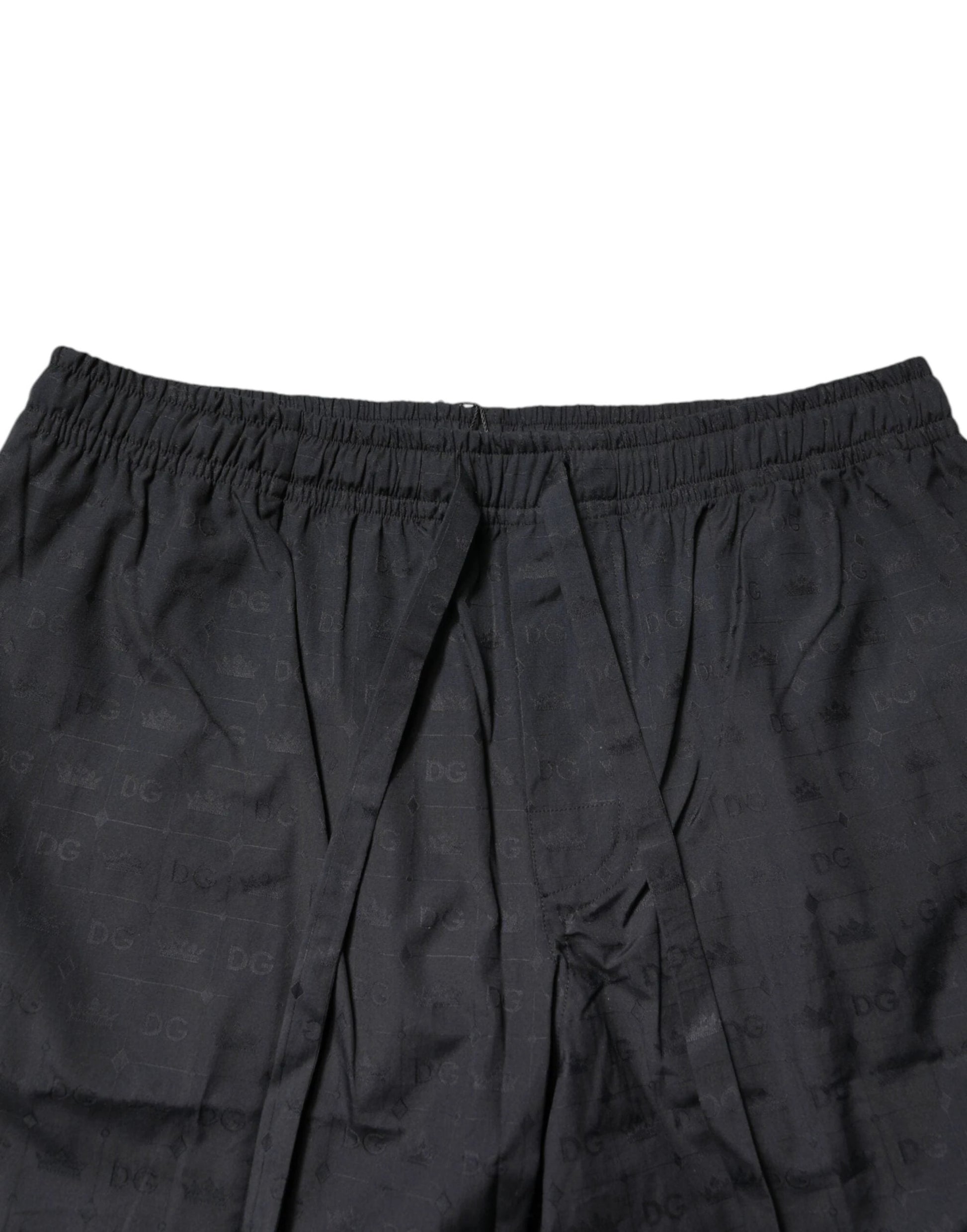 Dolce & Gabbana Black Cotton Men Pajama Set Sleepwear by Dolce & Gabbana