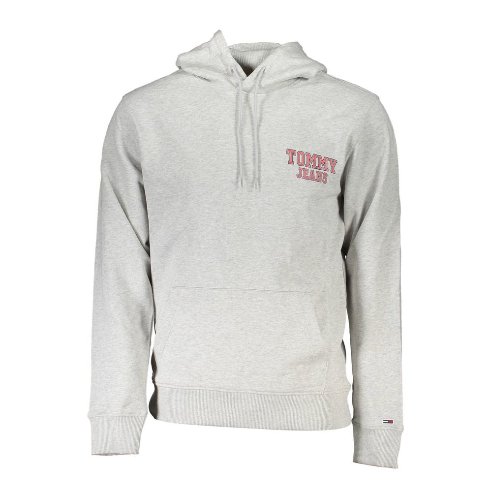 Sweat à capuche Tommy Hilfiger homme en coton gris – TO-36889