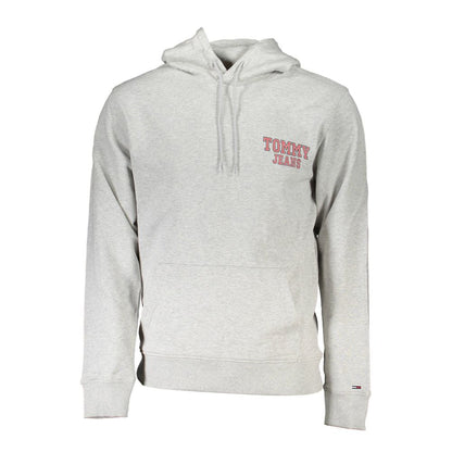 Sweat à capuche Tommy Hilfiger homme en coton gris – TO-36889