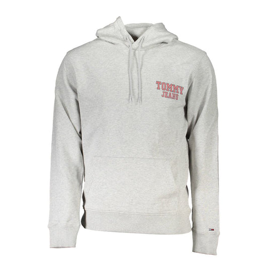 Sweat à capuche Tommy Hilfiger homme en coton gris – TO-36889