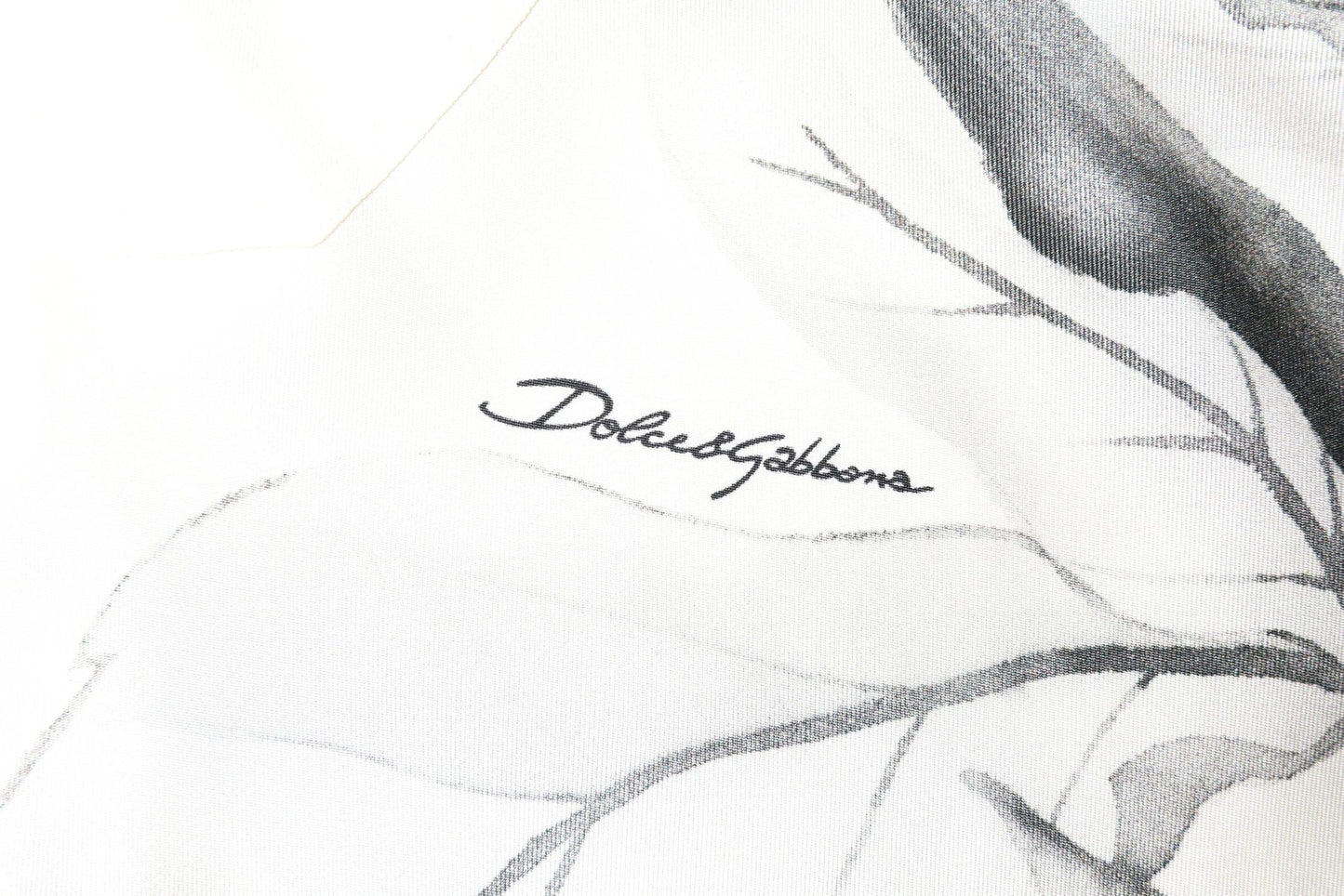 Dolce & Gabbana Ivory Silk Long Sleeves Men Casual Shirt by Dolce & Gabbana