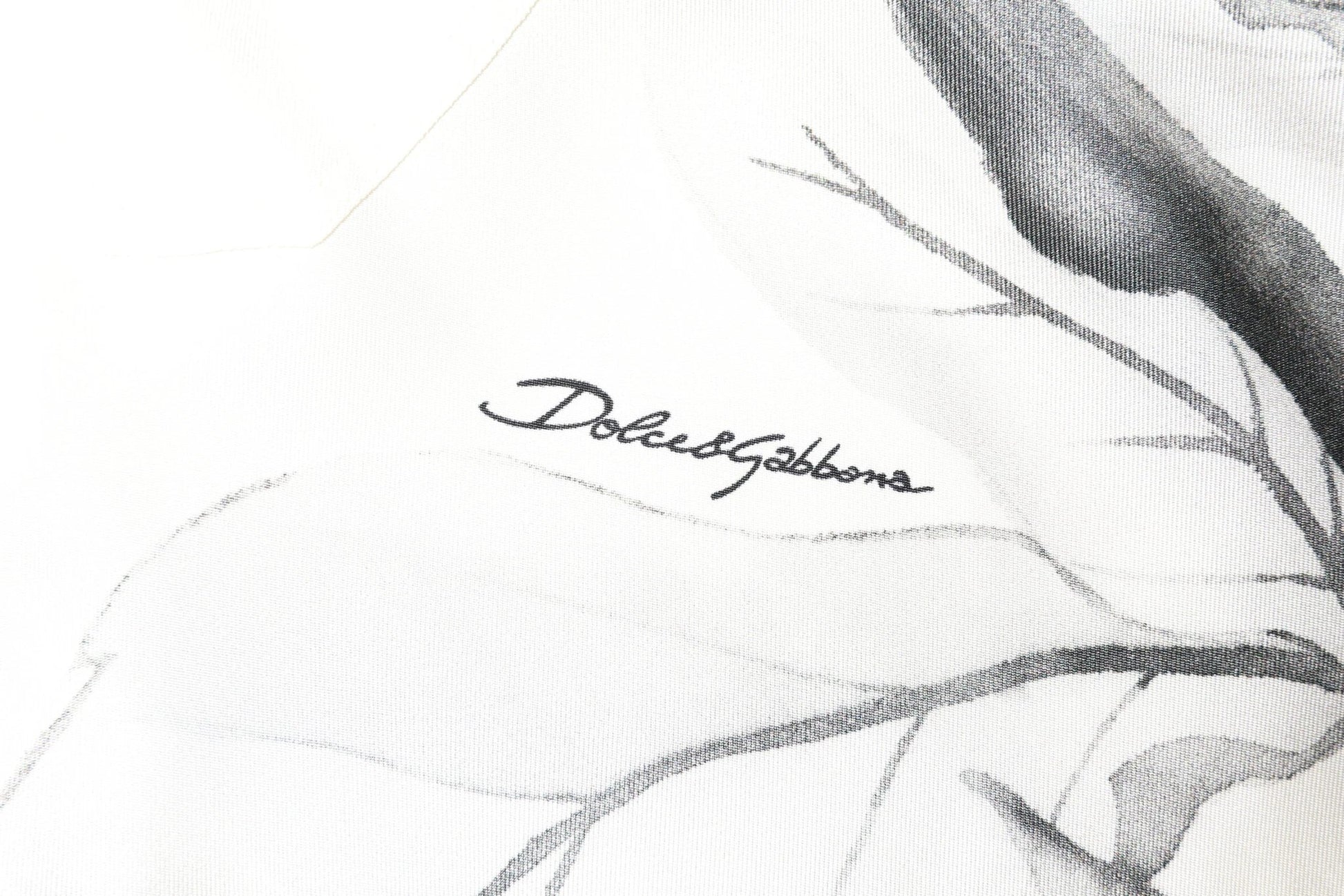 Dolce & Gabbana Ivory Silk Long Sleeves Men Casual Shirt by Dolce & Gabbana