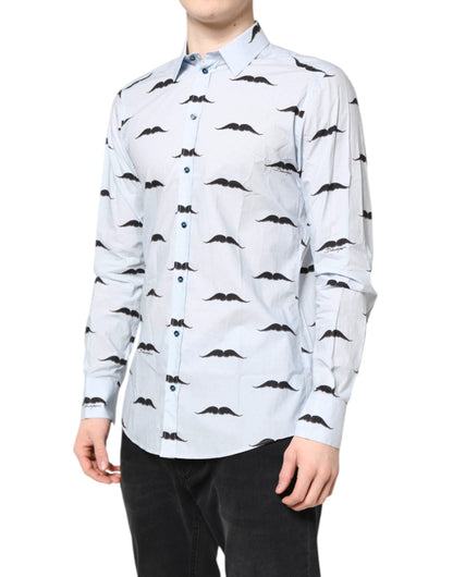 Dolce & Gabbana Light Blue Cotton MARTINI Formal Dress Shirt by Dolce & Gabbana