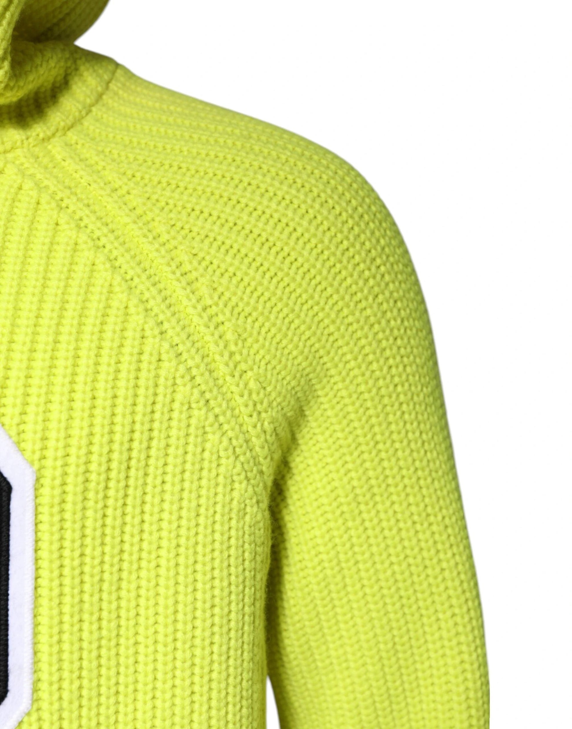 Dolce & Gabbana Green 69 Knit Hooded Men Pullover Sweater by Dolce & Gabbana