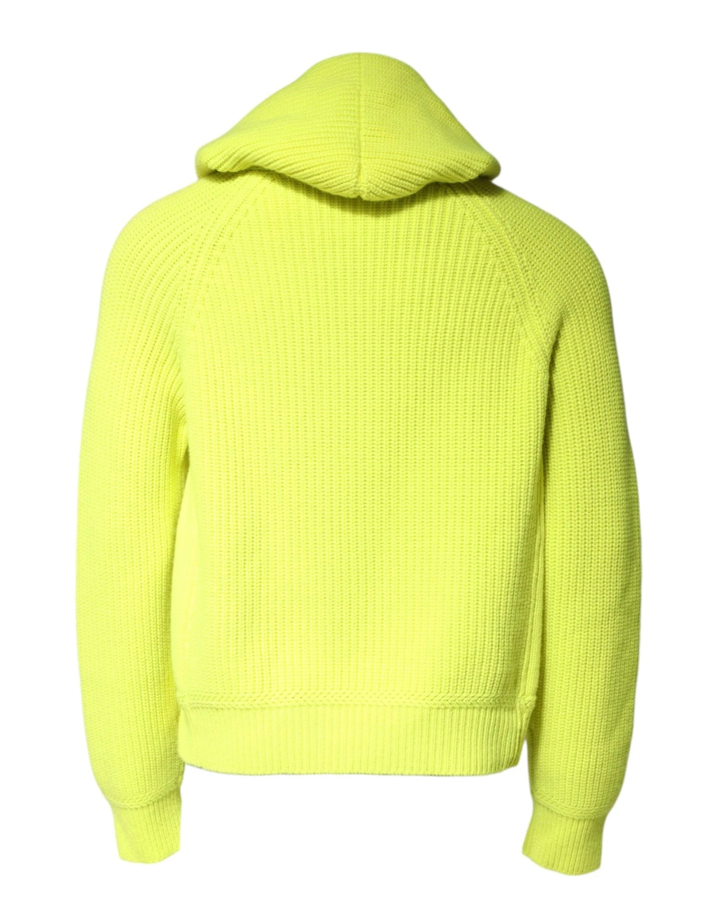 Dolce & Gabbana Green 69 Knit Hooded Men Pullover Sweater by Dolce & Gabbana