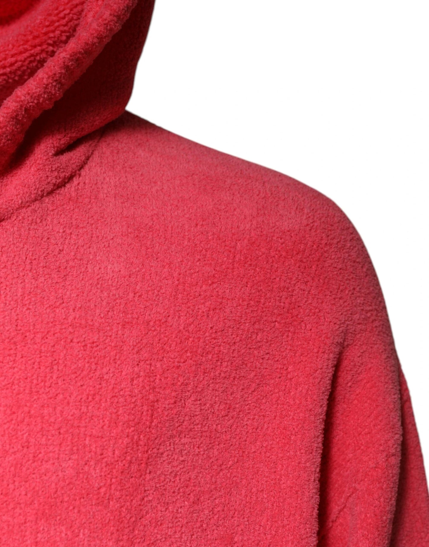 Dolce & Gabbana Red Cotton Knit Hooded Men Pullover Sweater by Dolce & Gabbana