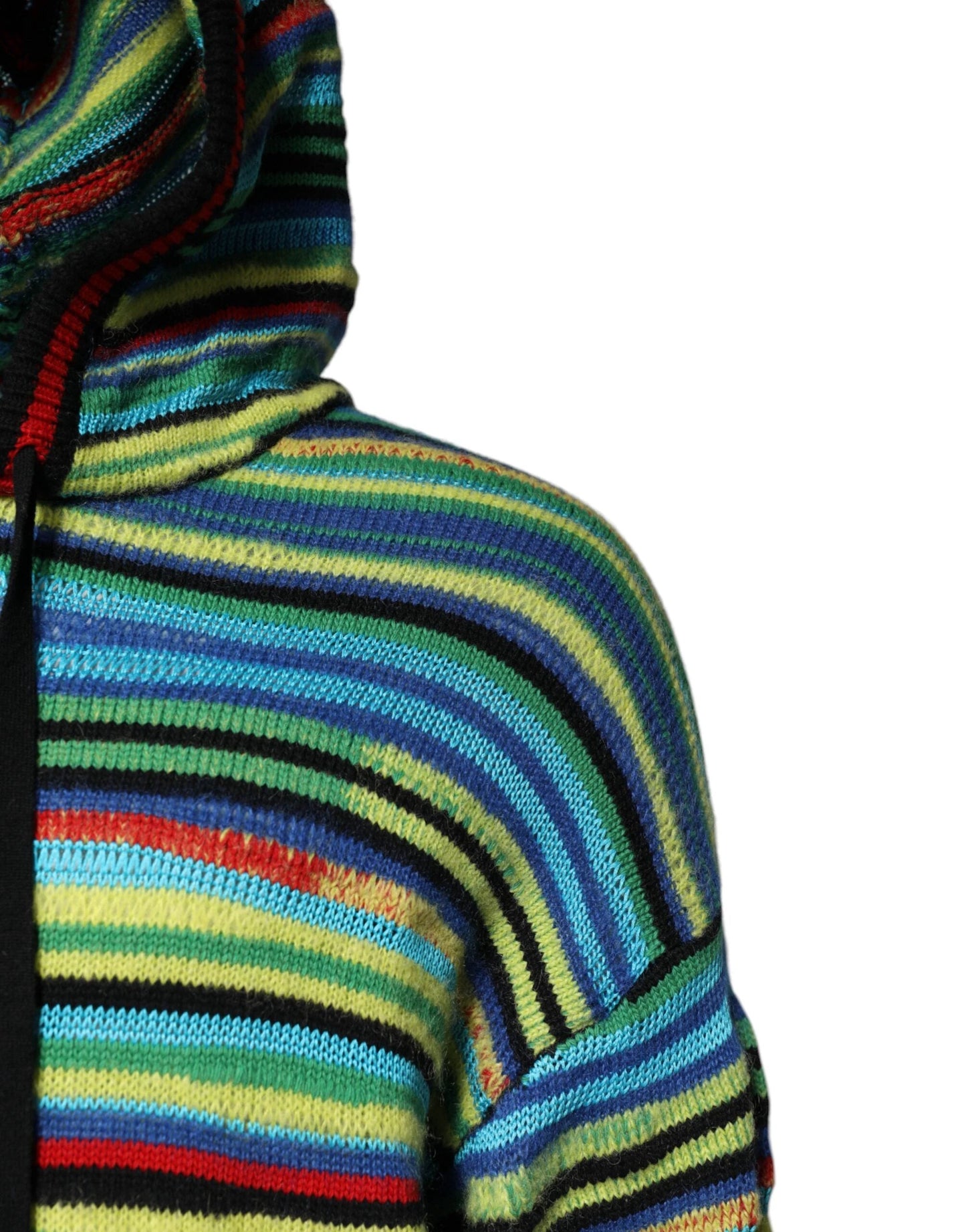 Dolce & Gabbana Multicolor Cotton Hooded Pullover Sweater by Dolce & Gabbana