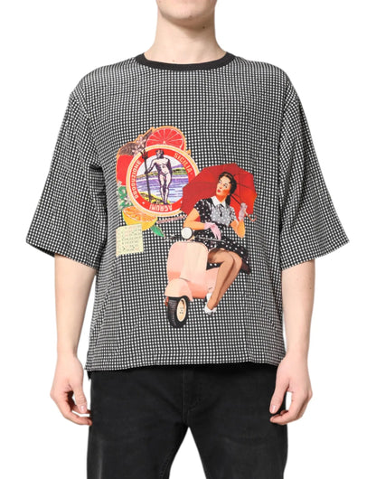 Dolce & Gabbana Black Graphic Print Short Sleeve T-shirt by Dolce & Gabbana