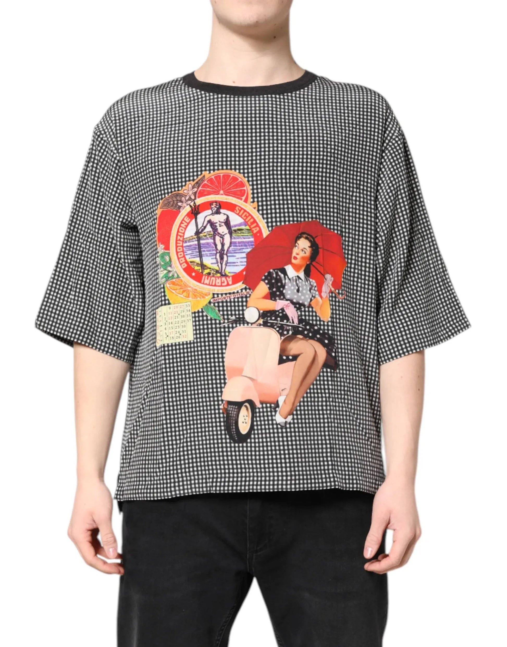 Dolce & Gabbana Black Graphic Print Short Sleeve T-shirt by Dolce & Gabbana