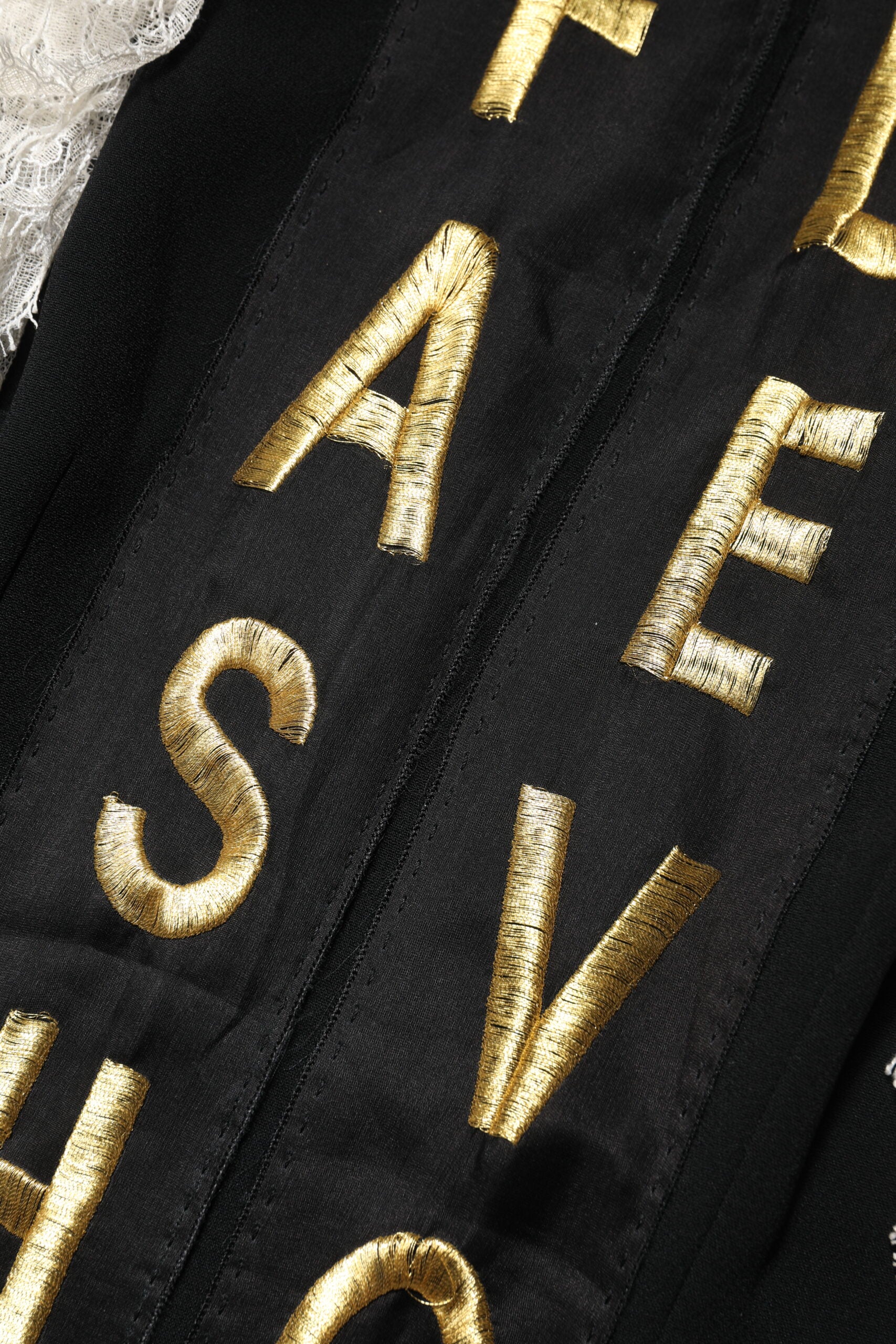 Dolce & Gabbana Black Fashion Devotion Embellish Mini Dress by Dolce & Gabbana