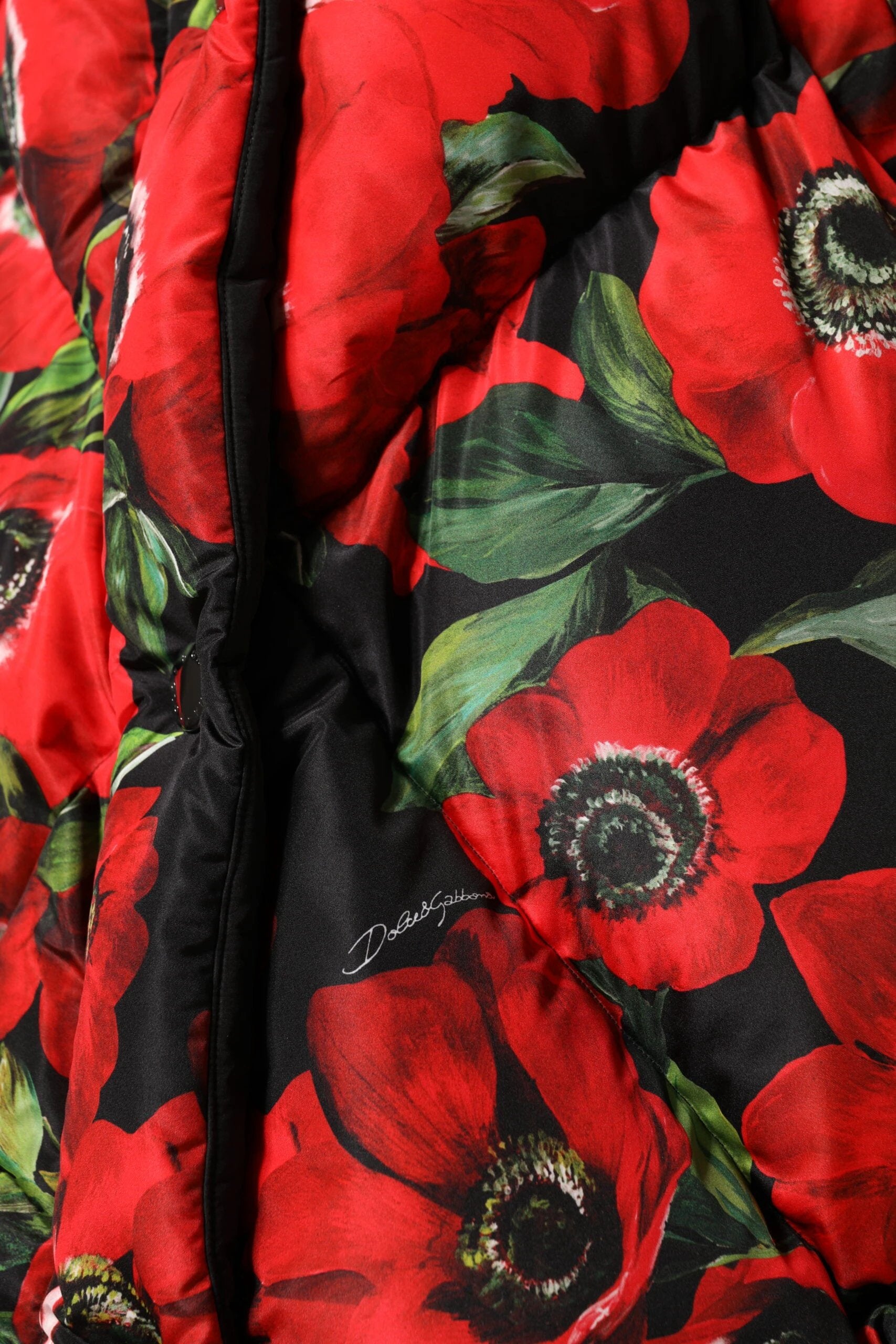 Dolce & Gabbana Multicolor Floral Full Zip Padded Jacket by Dolce & Gabbana