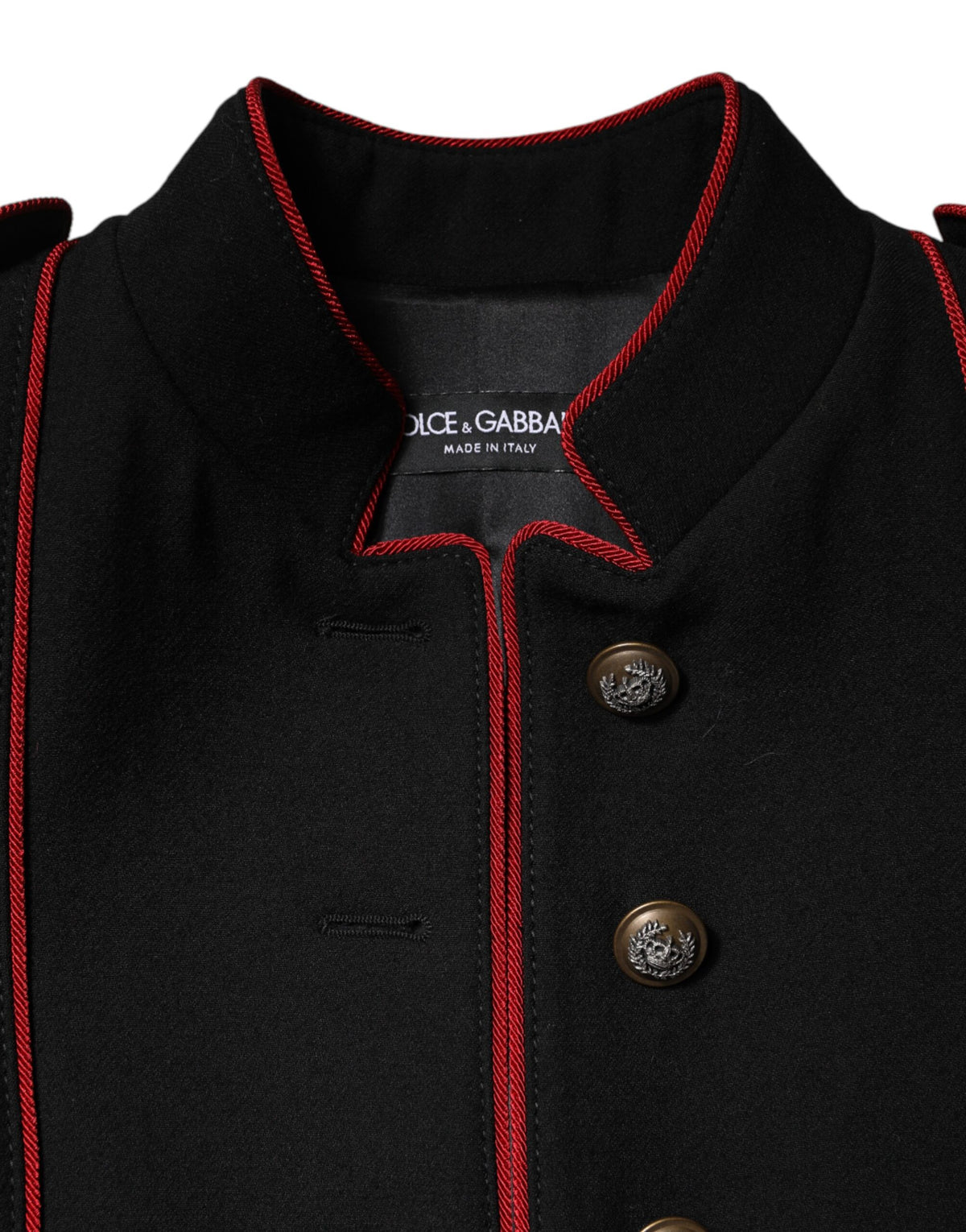 Trench Dolce & Gabbana femme droit en laine vierge noir – JKT41440