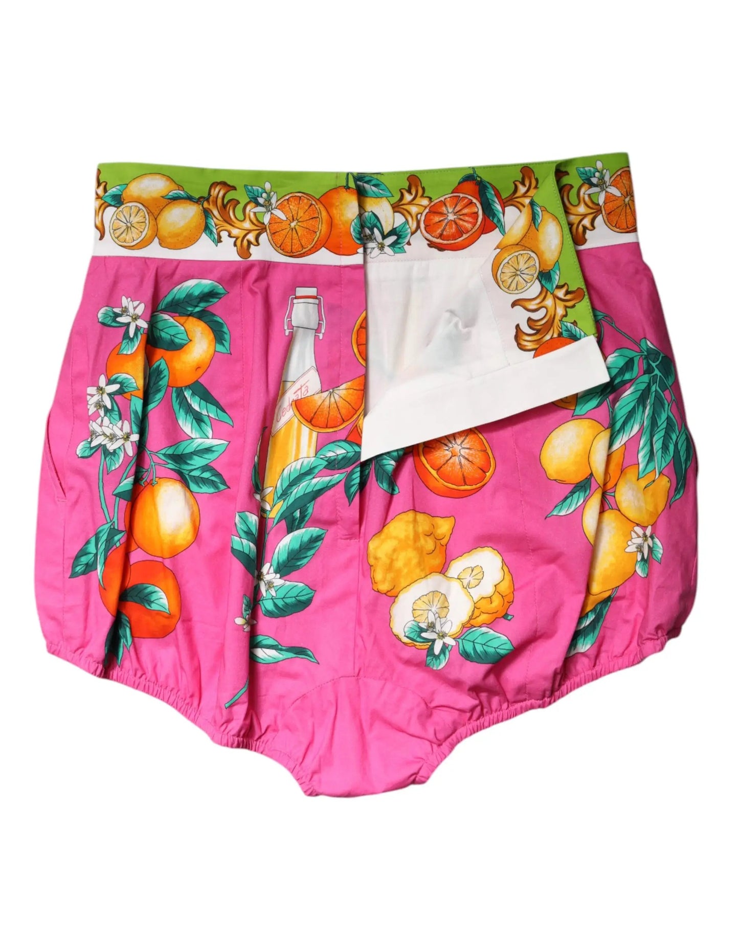 Dolce & Gabbana Pink Printed High Waist Hot Pants Shorts by Dolce & Gabbana