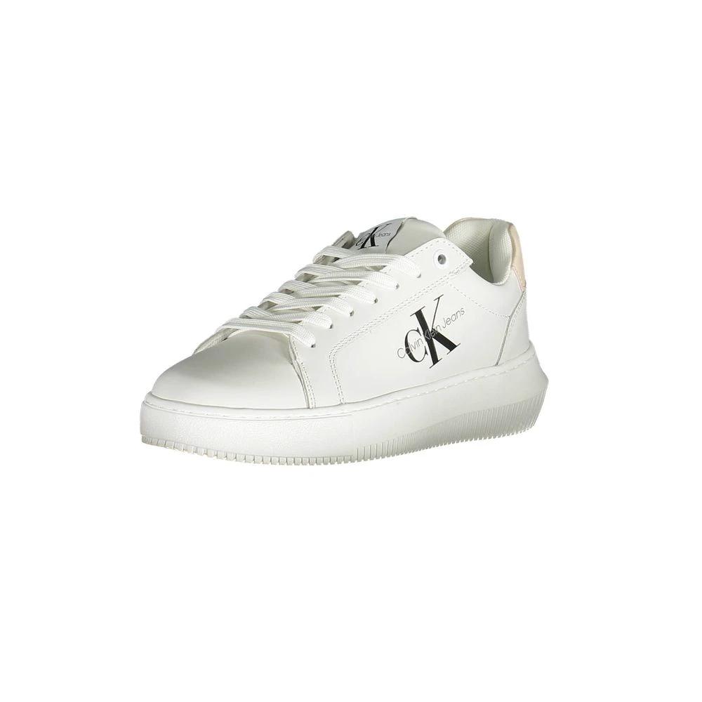 Calvin Klein White Leather Women Sneaker by Calvin Klein